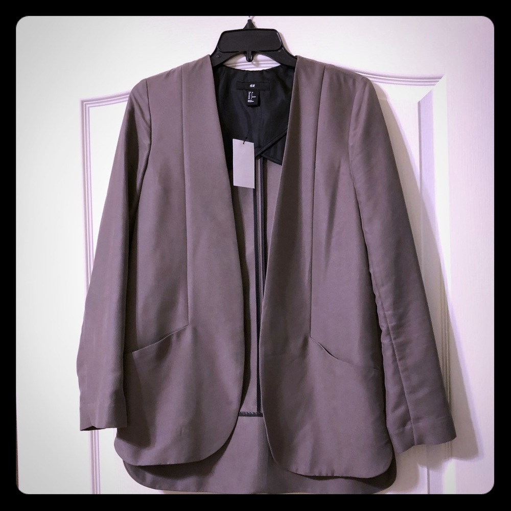 H&M open front blazer